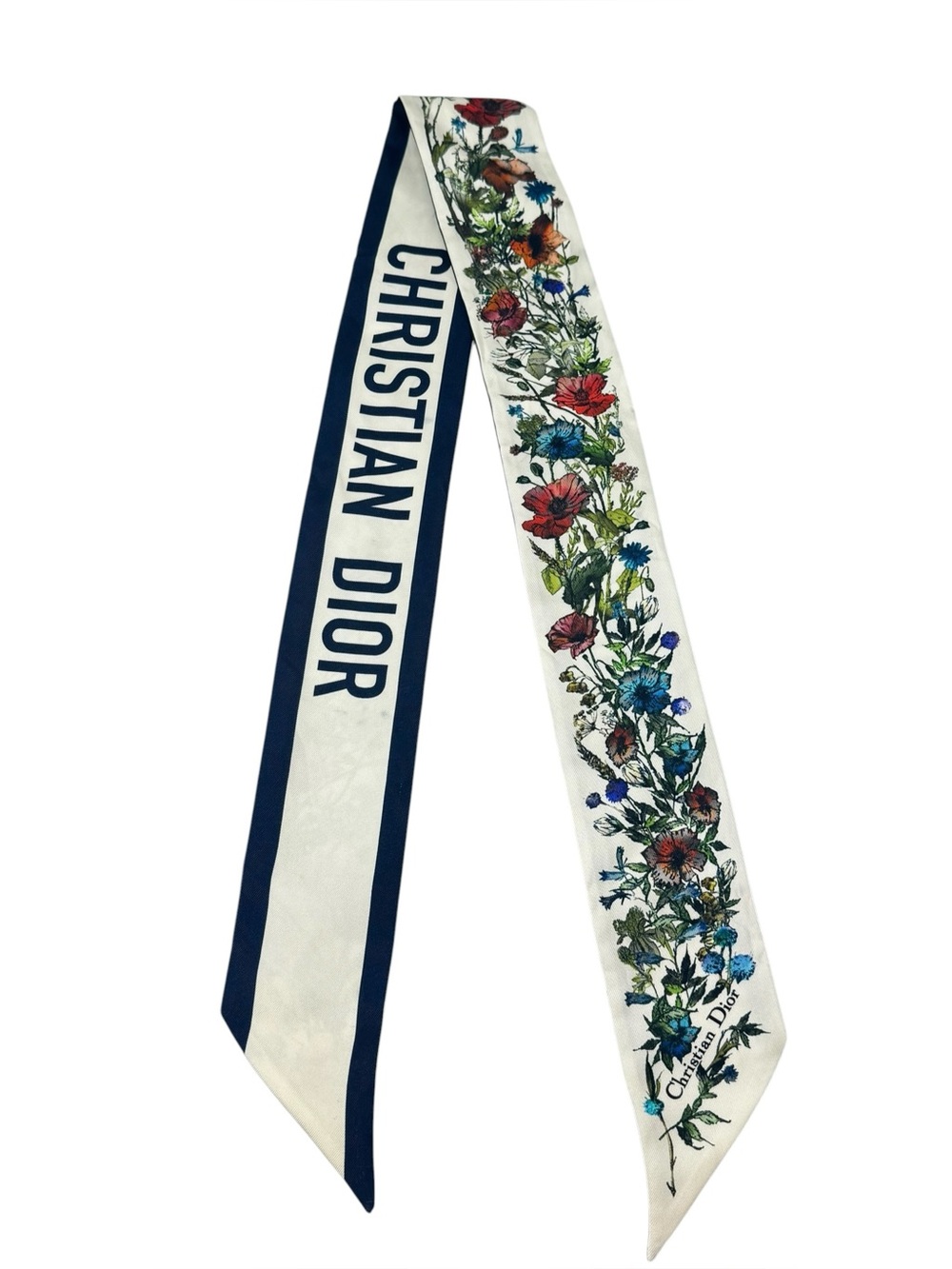 🌈 Christian Dior D-Millefiori Mitzah Silk Scarf Twilly